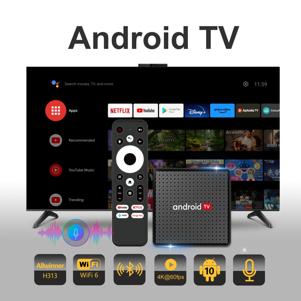 Home Cinema Tv - Wudung X5 TV Box AndroidTV Allwinner