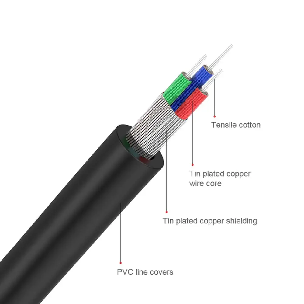 Cable RCA QGeeM 2RCA a 3.5mm,  - Home Cinema Tv reseña y precio