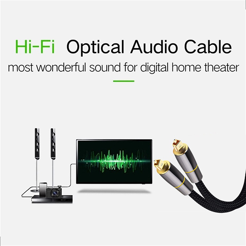 Cable de Audio óptico Toslink  - Home Cinema Tv reseña y precio