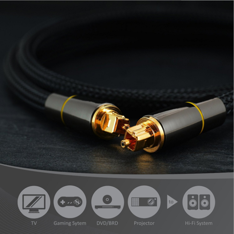 Cable de Audio óptico Toslink  - Home Cinema Tv reseña y precio